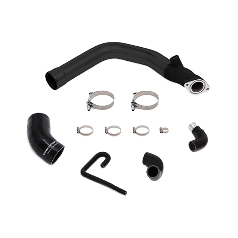 MMTMIC-WRX-15PBK Mishimoto 2015 Subaru WRX Top-Mount Intercooler Kit - Powder Coated Black & Polished Pipes
