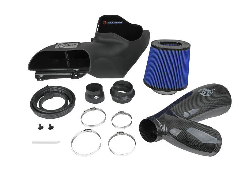 57-10010R aFe 17-20 Ford F-150/Raptor Track Series Carbon Fiber Cold Air Intake System With Pro 5R Filters