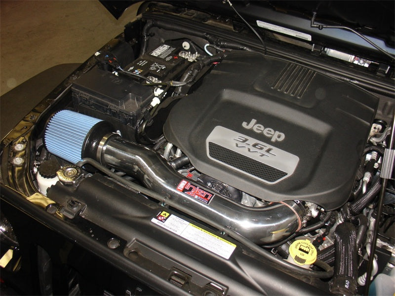 PF5004P Injen 12-18 Jeep Wrangler JK 3.6L V6 Polished Short Ram Intake w/ Open Filter