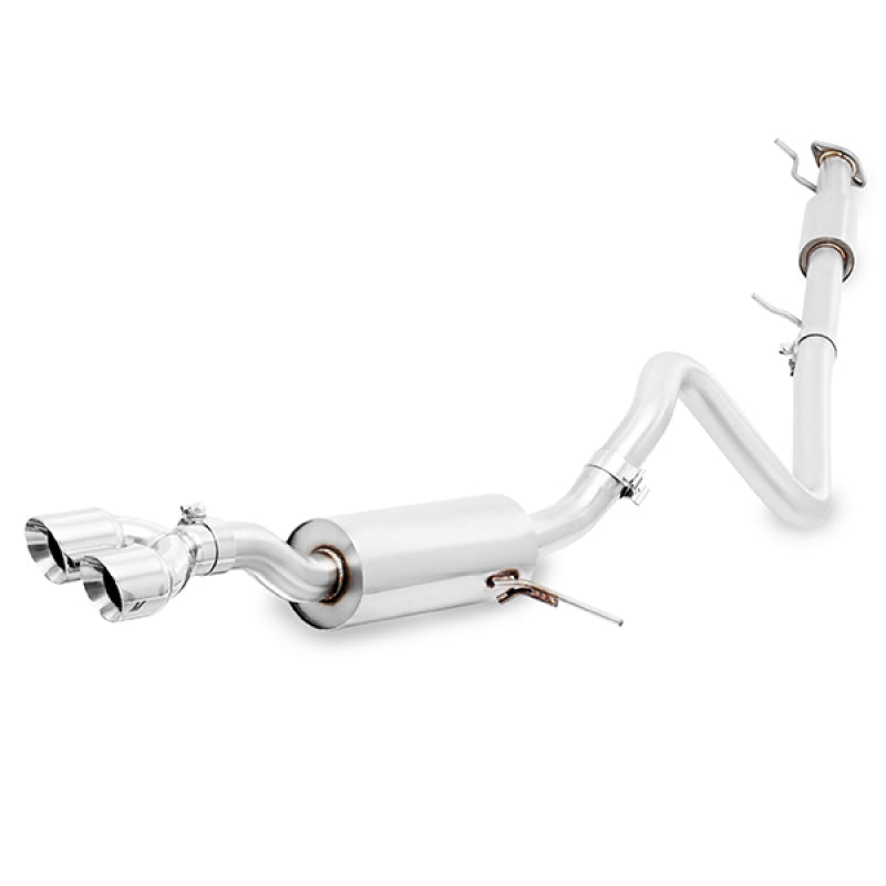 MMEXH-FIST-14RP Mishimoto 14-16 Ford Fiesta ST 1.6L 2.5in Stainless Steel Resonated Cat-Back Exhaust w/ Polish Tips