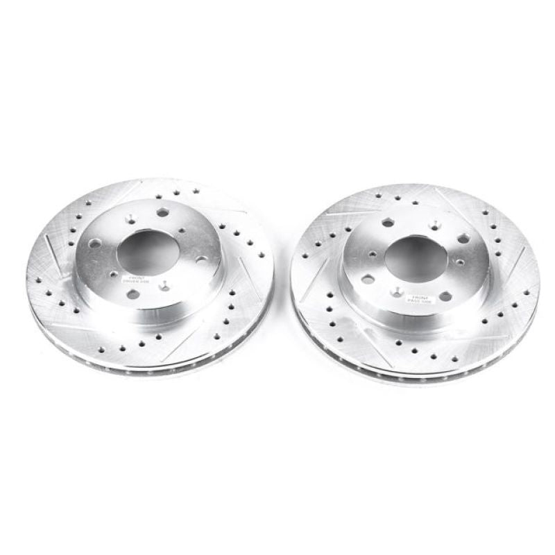 Power Stop 98-99 Acura CL Discos Perforados y Ranurados DELANTEROS - Par 260mm