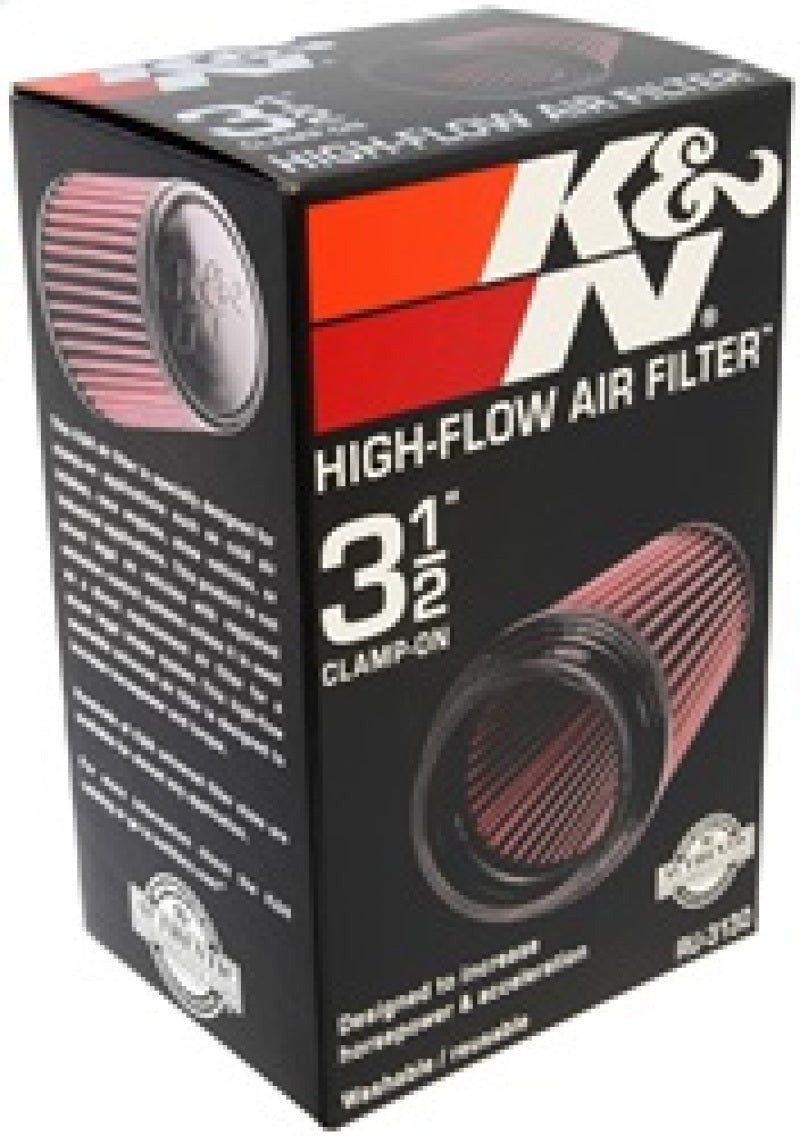 RU-3130 K&N Filter Universal Rubber Filter 3 1/2 inch Flange 4 5/8 inch Base 3 1/2 inch Top 7 inch Height