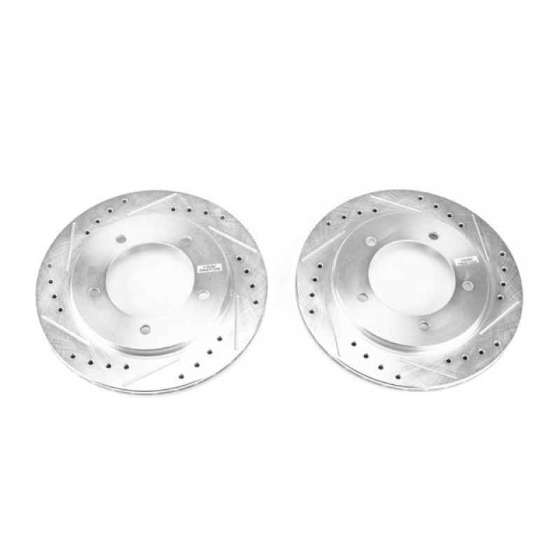 Power Stop 99-04 Chevrolet Tracker Discos Perforados y Ranurados DELANTEROS - Par 286,5mm
