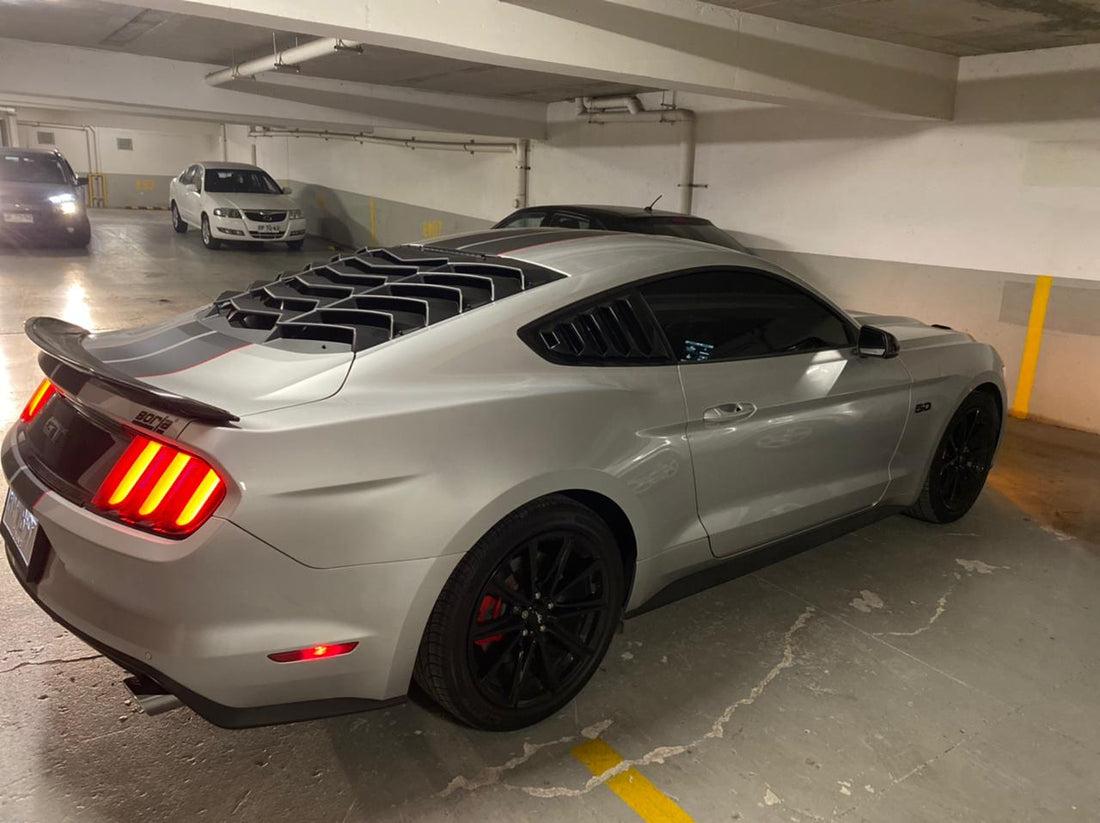 Ford Mustang 2015-2021 Rear Window Louver Cover Sun Shade ABS