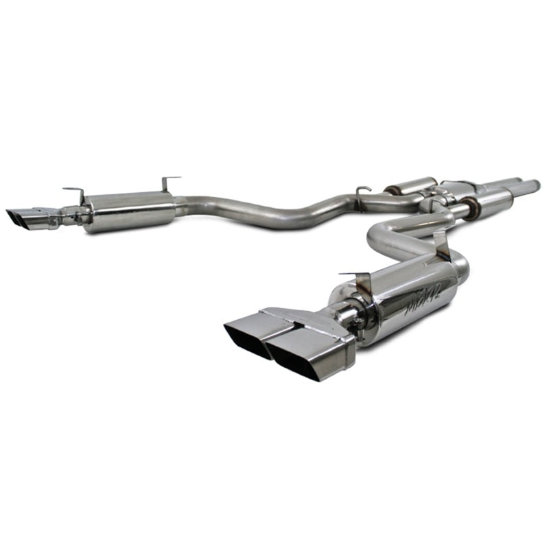 S7110304 MBRP 08-11 Dodge Challenger SRT8 6.1L Hemi T304 Cat Back Dual Split Rear