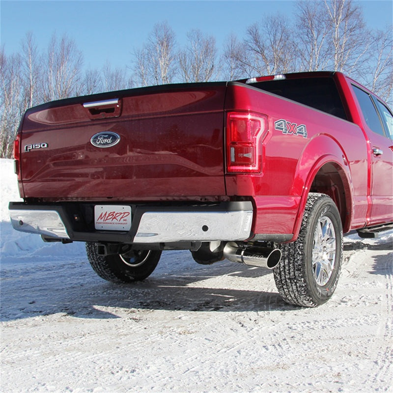 S5259AL MBRP 2015 Ford F-150 2.7L / 3.5L EcoBoost 4in Cat Back Single Side Alum Exhaust System