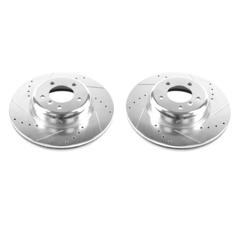 Power Stop 08-13 BMW 135i Discos Perforados y Ranurados DELANTEROS - Par 338mm