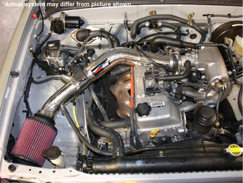PF2015WB Injen 00-04 Tacoma 2.4L 4 Cyl. 01-04 Tacoma PreRunner 2.7L 4 Cyl. only Wrinkle Black Power-Flow A