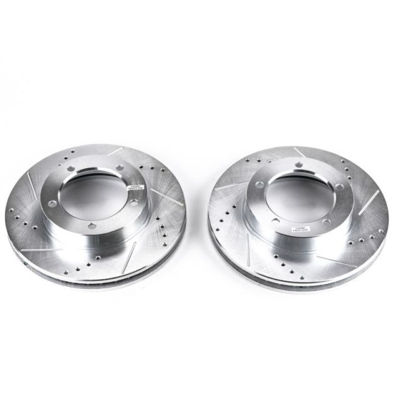 Power Stop 98-07 Lexus LX470 Discos Perforados y Ranurados DELANTEROS - Par 313mm