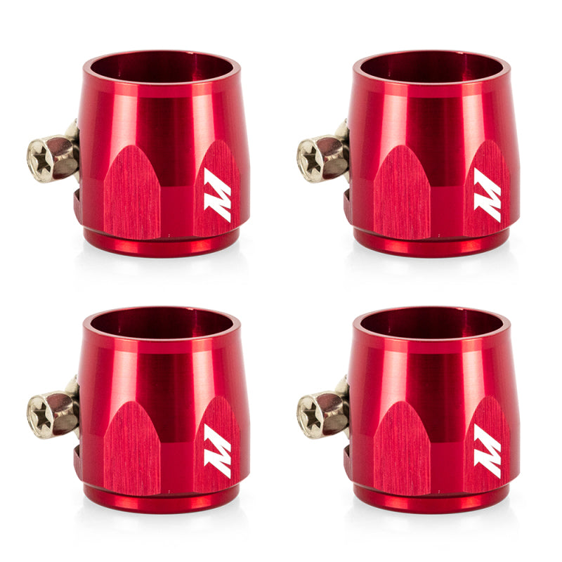 Mishimoto Aluminum -8AN Hex Finishers - Red