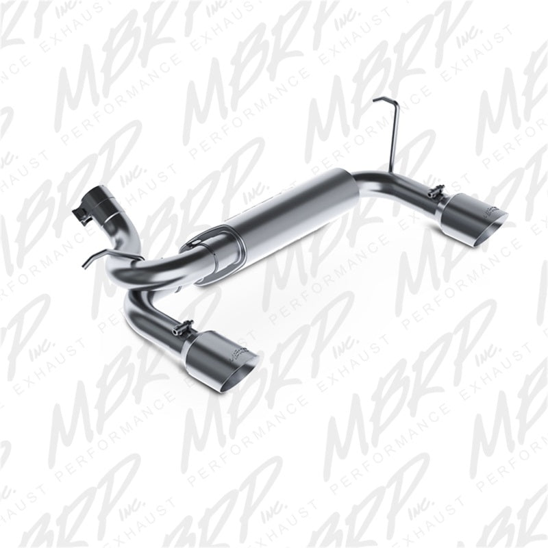 S5528409 MBRP 07-14 Jeep Wrangler/Rubicon 3.6L/3.8L V6 Axle-Back Dual Rear Exit T409 Performance Exhuast Sys