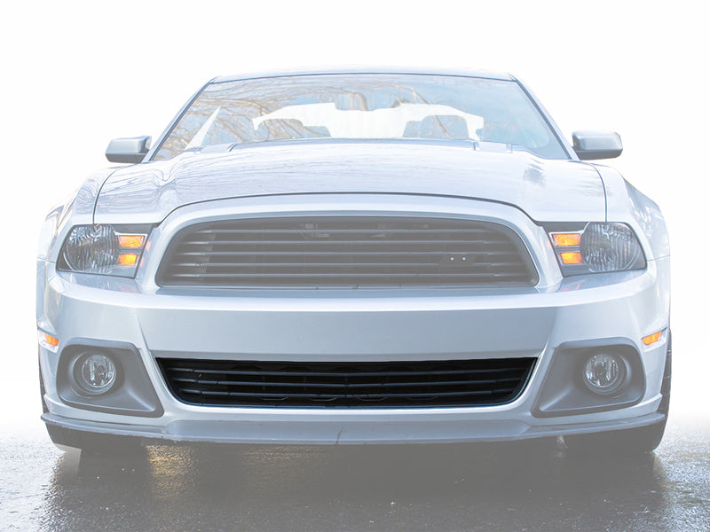 421496 ROUSH 2013-2014 Ford Mustang 3.7L/5.0L Black Lower Grille Kit