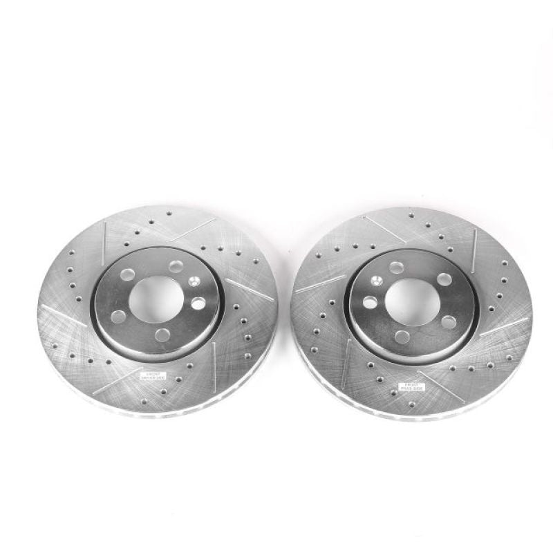 Power Stop 99-10 Volkswagen Beetle Discos Perforados y Ranurados DELANTEROS - Par 288,3mm