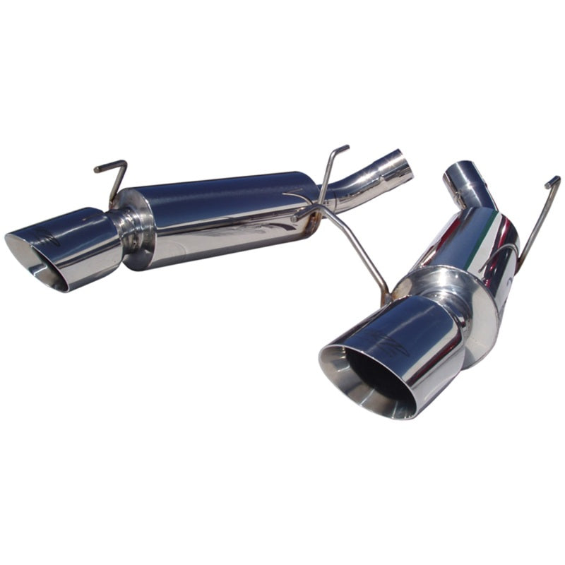 S7200304 MBRP 05-10 Ford Mustang GT 5.0/Shelby GT500 Dual Mufflers Axle Back Split Rear T304