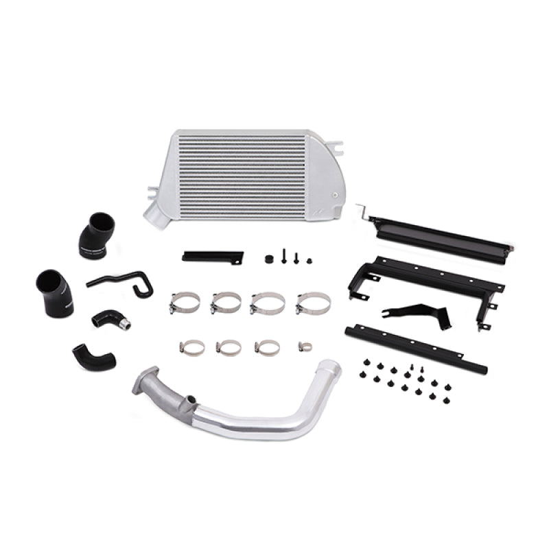 MMTMIC-WRX-15PSL Mishimoto 2015 Subaru WRX Top-Mount Intercooler Kit - Powder Coated Silver & Polished Pipes