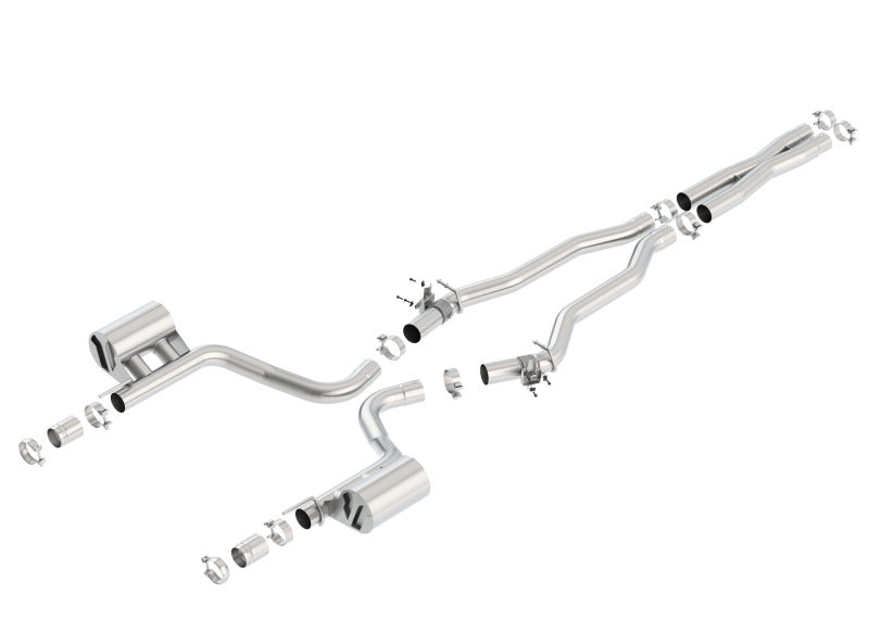 140646 Borla 2015 Dodge Challenger Hellcat 6.2L V8 ATAK Catback Exhaust No Tips Factory Valance