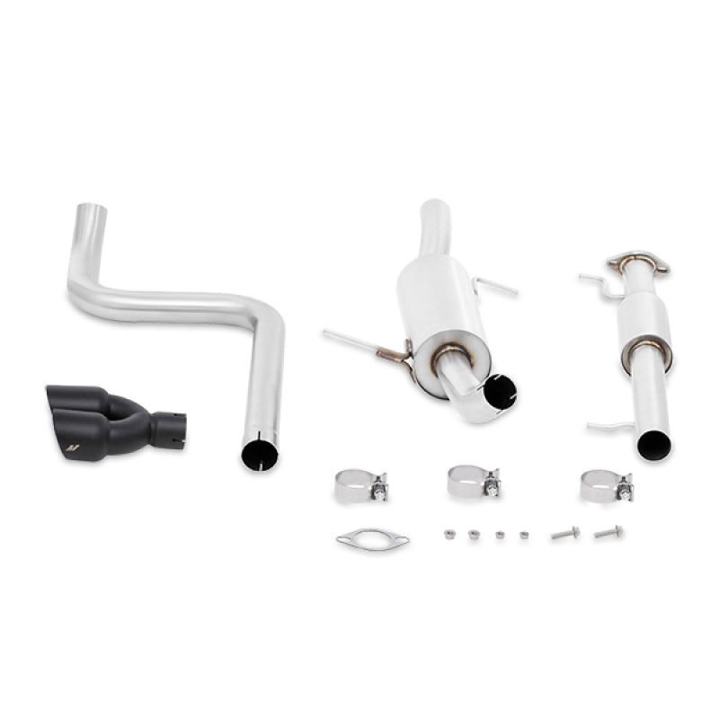 MMEXH-FIST-14RBK Mishimoto 14-16 Ford Fiesta ST 1.6L 2.5in Stainless Steel Resonated Cat-Back Exhaust w/ Black Tips