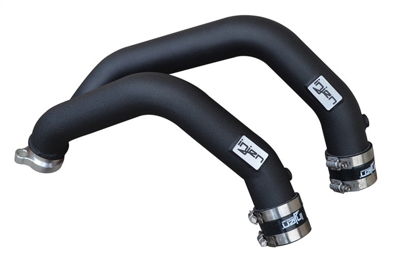 SES1116ICPWB Injen 15-16 BMW M3(F80)/M4 (F82/83) 3.0L L6 Twin Turbo 2PC Aluminum Int. Charge Pipe - Wrinkle Black