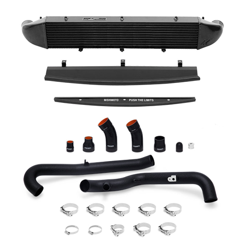 MMINT-FIST-14KBBK Mishimoto 2014-2016 Ford Fiesta ST 1.6L Front Mount Intercooler (Black) Kit w/ Pipes (Black)