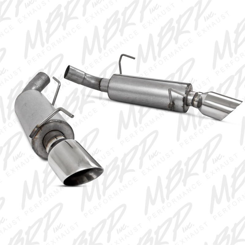 S7200AL MBRP 05-10 Ford Mustang GT 5.0/Shelby GT500 Dual Mufflers Axle Back Split Rear AL