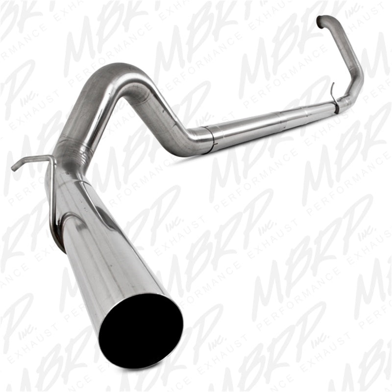 S6200SLM MBRP 1999-2003 Ford F-250/350 7.3L 4in Turbo Back Single No Muffler T409 SLM Series Exhaust System