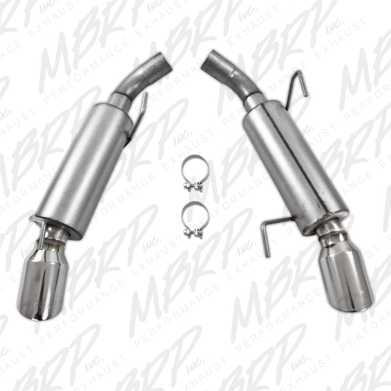 S7200AL MBRP 05-10 Ford Mustang GT 5.0/Shelby GT500 Dual Mufflers Axle Back Split Rear AL