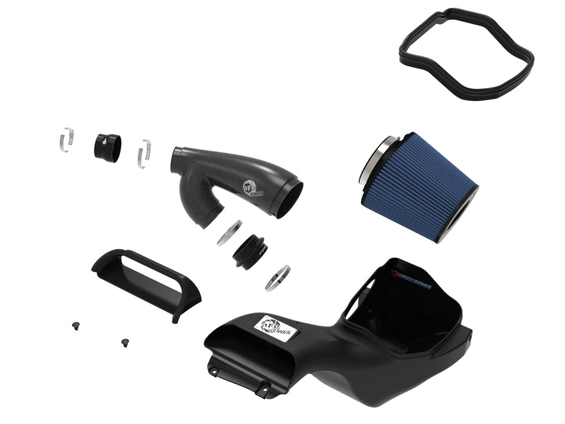 57-10010R aFe 17-20 Ford F-150/Raptor Track Series Carbon Fiber Cold Air Intake System With Pro 5R Filters