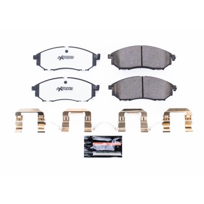 Power Stop 09-20 Nissan 350Z 370Z Front Z26 Extreme Street Brake Pads w/Hardware