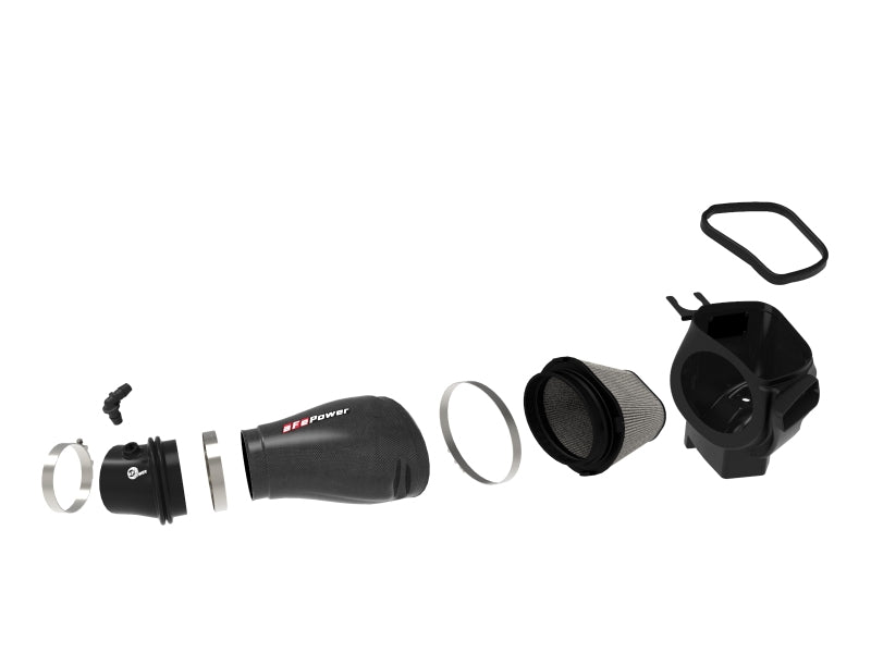 57-10009D aFe Track Series Carbon Fiber Pro Dry S AIS - 19-20 Jeep Grand Cherokee Trackhawk 6.2L