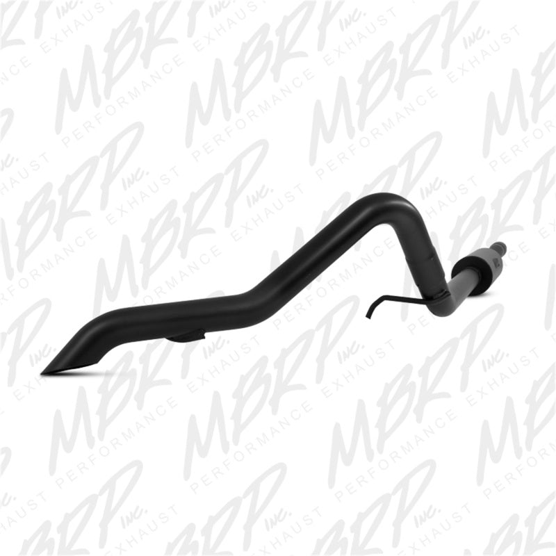 S5530BLK MBRP 12 Jeep Wrangler/Rubicon 3.6L V6 Cat Back Single Rear Exit Off-Road Black Exhaust
