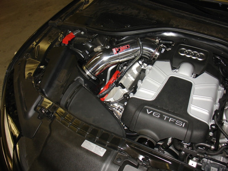 SP3085WB Injen 12-18 Audi A7 3.0L Supercharged Wrinkle Black Cold Air Intake w/ MRI Tech & Air Horn