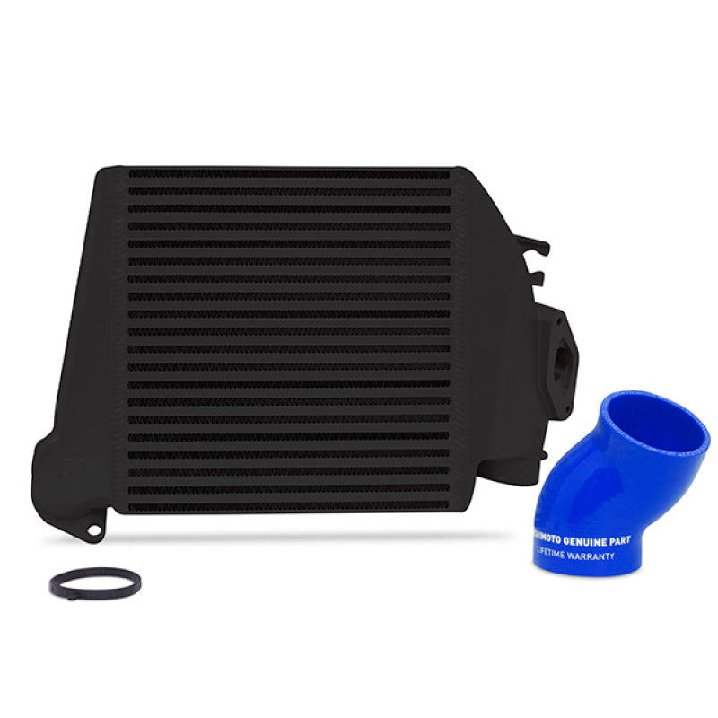 MMTMIC-WRX-08BKBL Mishimoto 08-14 Subaru WRX Top-Mount Intercooler Kit - Powder Coated Black & Blue Hoses