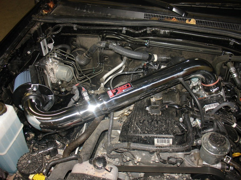 PF2011WB Injen 05-20  Toyota Tacoma 2.7L  Wrinkle Blk Power-Flow Air Intake w/MR Tech/Heat Shield/Nano Filter