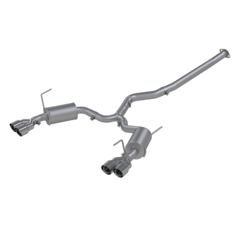 S4800304 MBRP 15-19 Subaru WRX 2.0L/STI 2.5L 3in Dual Split Rear Exit w/ 3.5" Tips - T304 (Street Version)