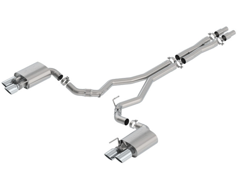 140743 Borla 2018 Ford Mustang GT 5.0L AT/MT 3in ATAK Catback Exhaust w/ Valves