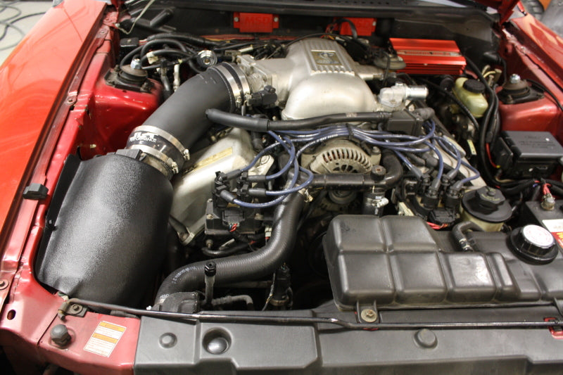 JLT 96-98 Ford Mustang SVT Cobra Black Textured Ram Air Intake Kit w/Red Filter ( RAI2-FMC-9698 )