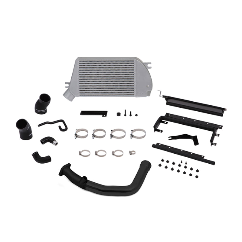 MMTMIC-WRX-15BSL Mishimoto 2015 Subaru WRX Top-Mount Intercooler Kit - Polished Cooler & Black Pipes