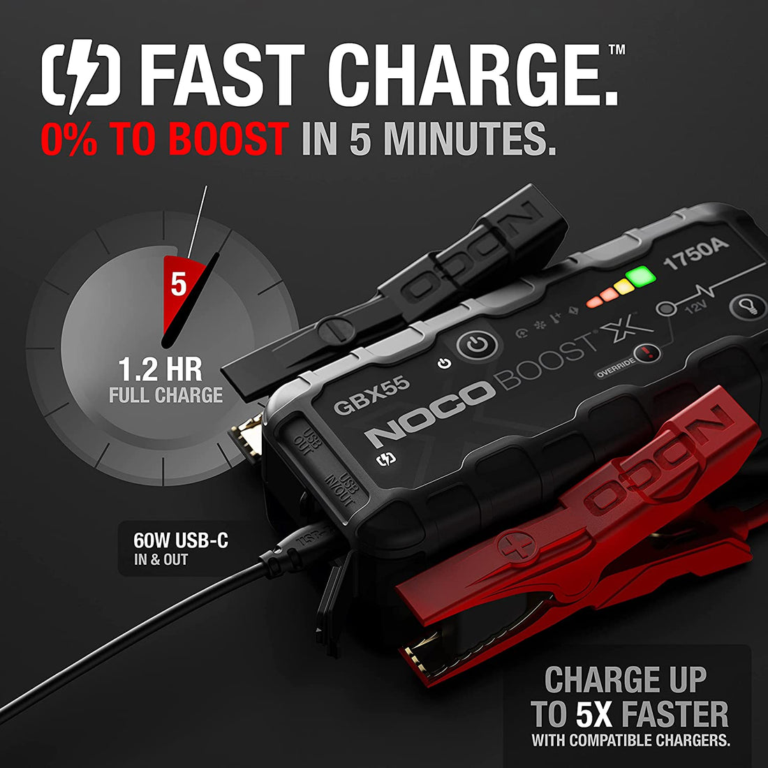 NoCo Boost X GBX55 Partidor Batería Ion Litio 1750A