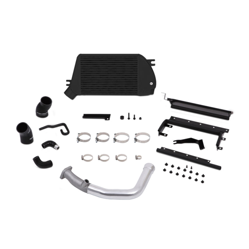 MMTMIC-WRX-15PBK Mishimoto 2015 Subaru WRX Top-Mount Intercooler Kit - Powder Coated Black & Polished Pipes