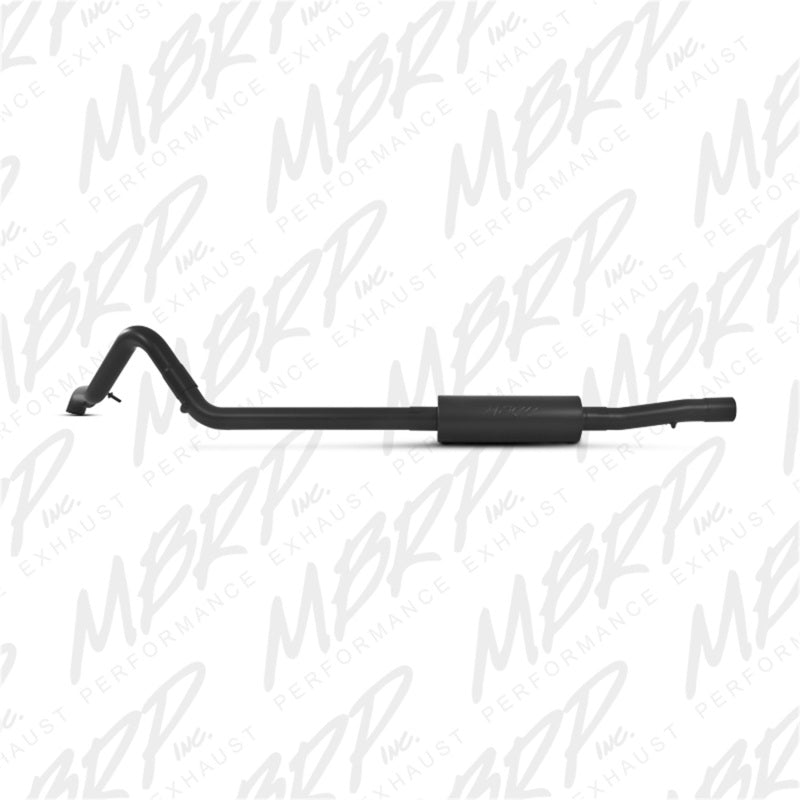 S5530BLK MBRP 12 Jeep Wrangler/Rubicon 3.6L V6 Cat Back Single Rear Exit Off-Road Black Exhaust