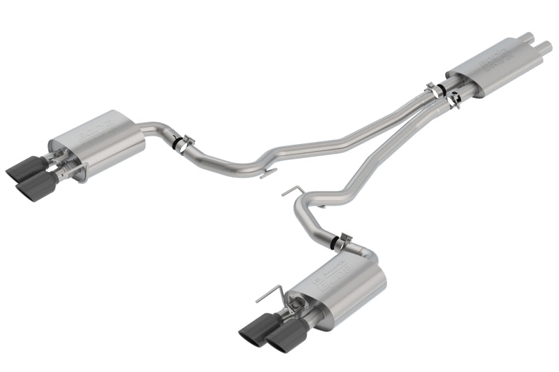 1014045BC Borla 18-20 Ford Mustang GT 5.0L AT/MT ECE Cat-Back Exhaust w/ Active Valve (Fits Convertible)