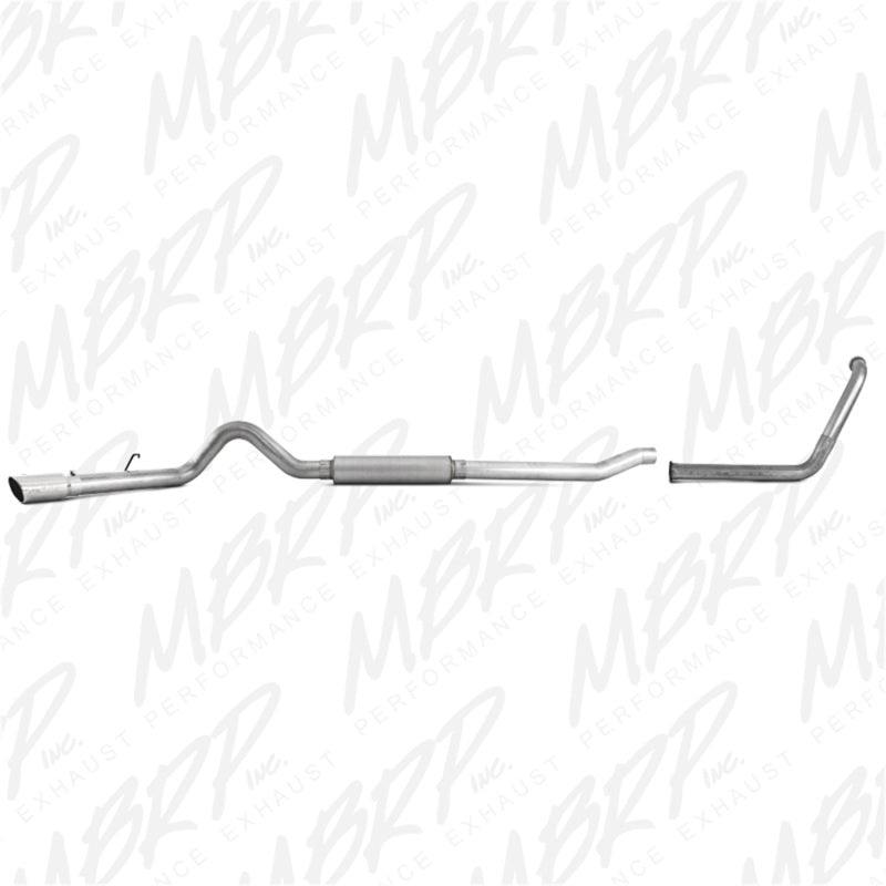 S6206AL MBRP 2003-2007 Ford F-250/350 6.0L EC/CC Turbo Back Single Side (Stock Cat)