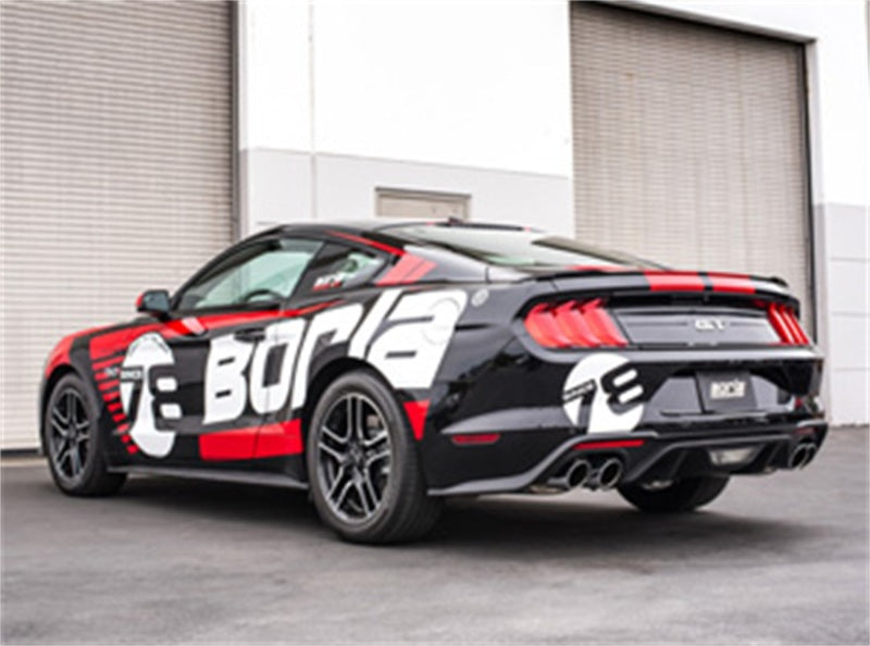 140746 Borla 2018 Ford Mustang GT 5.0L AT/MT (w/o Valves) ATAK 3in Cat-Back Exhaust w/Polished Tips