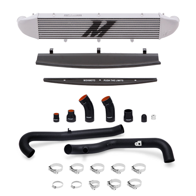 MMINT-FIST-14KBSL Mishimoto 2014-2016 Ford Fiesta ST 1.6L Front Mount Intercooler (Silver) Kit w/ Pipes (Black)