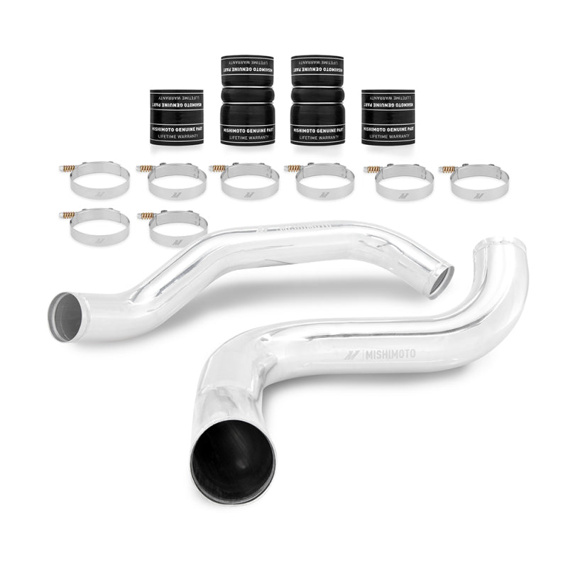 MMINT-F2D-99KBKP Mishimoto 99-03 Ford 7.3L Powerstroke PSD Black Intercooler Kit w/ Polished Pipes