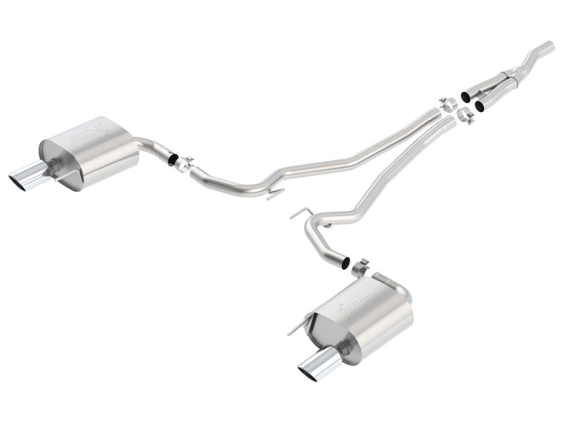 140585 Borla Atak Cat Back 15-17 Ford Mustang 2.3L EcoBoost MT/AT 2.25in pipe 4in tip