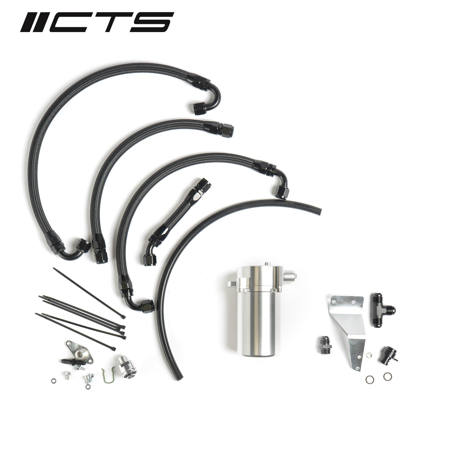 CTS Turbo MK5 FSI Catch Can Kit for Billet Valve Cover CTS Turbo CC-MK5-250