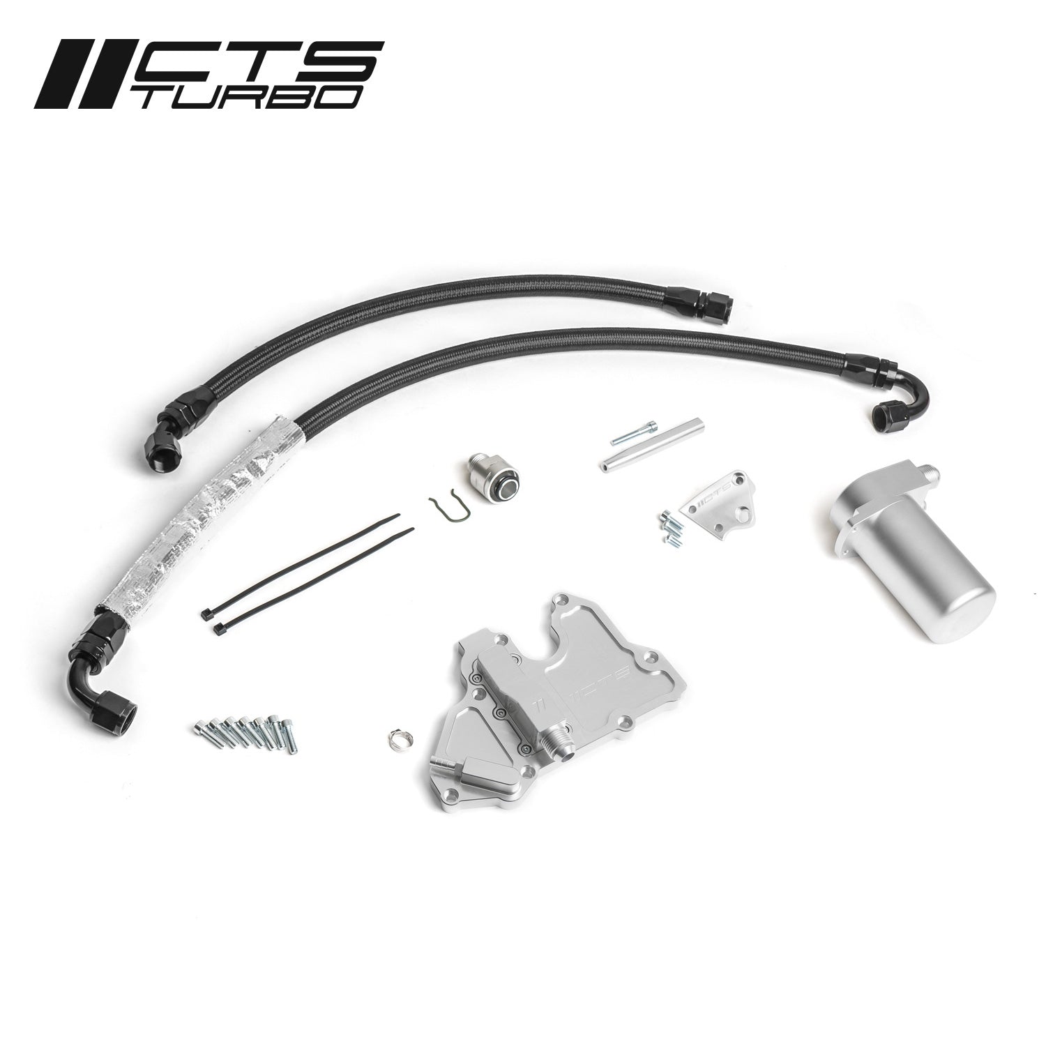 CTS Turbo MQB VW Golf/Alltrack/Sportwagen and MQB VW GTI/GLI Oil Catch Can Kit (MK7 and MK7.5) CTS Turbo CC-MK7TSI