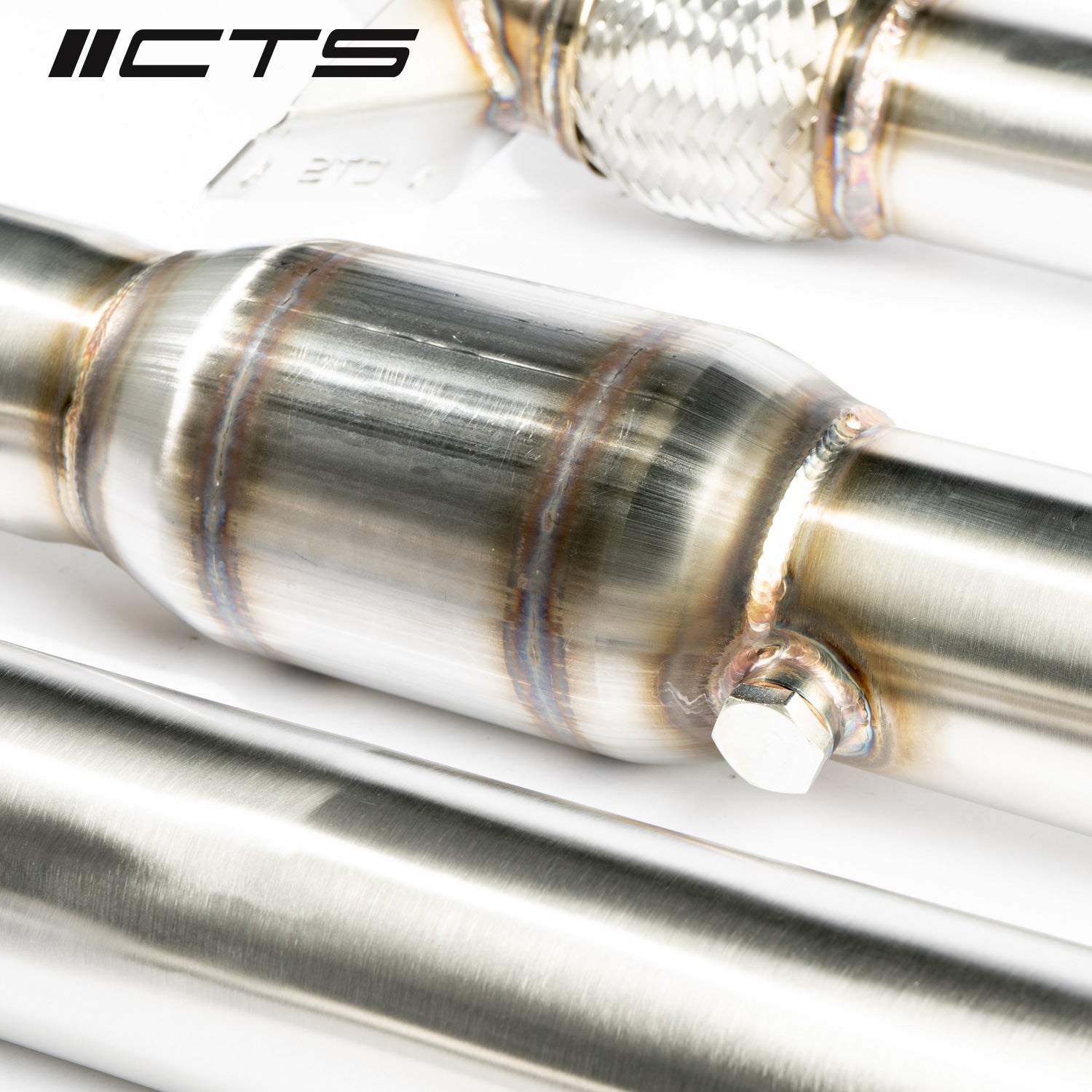 CTS Turbo MK6 Golf R 2.0T; MK2 Audi TT Quattro/TT-S 2.0T; 8P A3 Quattro/S3 2.0T High Flow CAT Downpipe CTS Turbo EXH-DP-0003-CAT