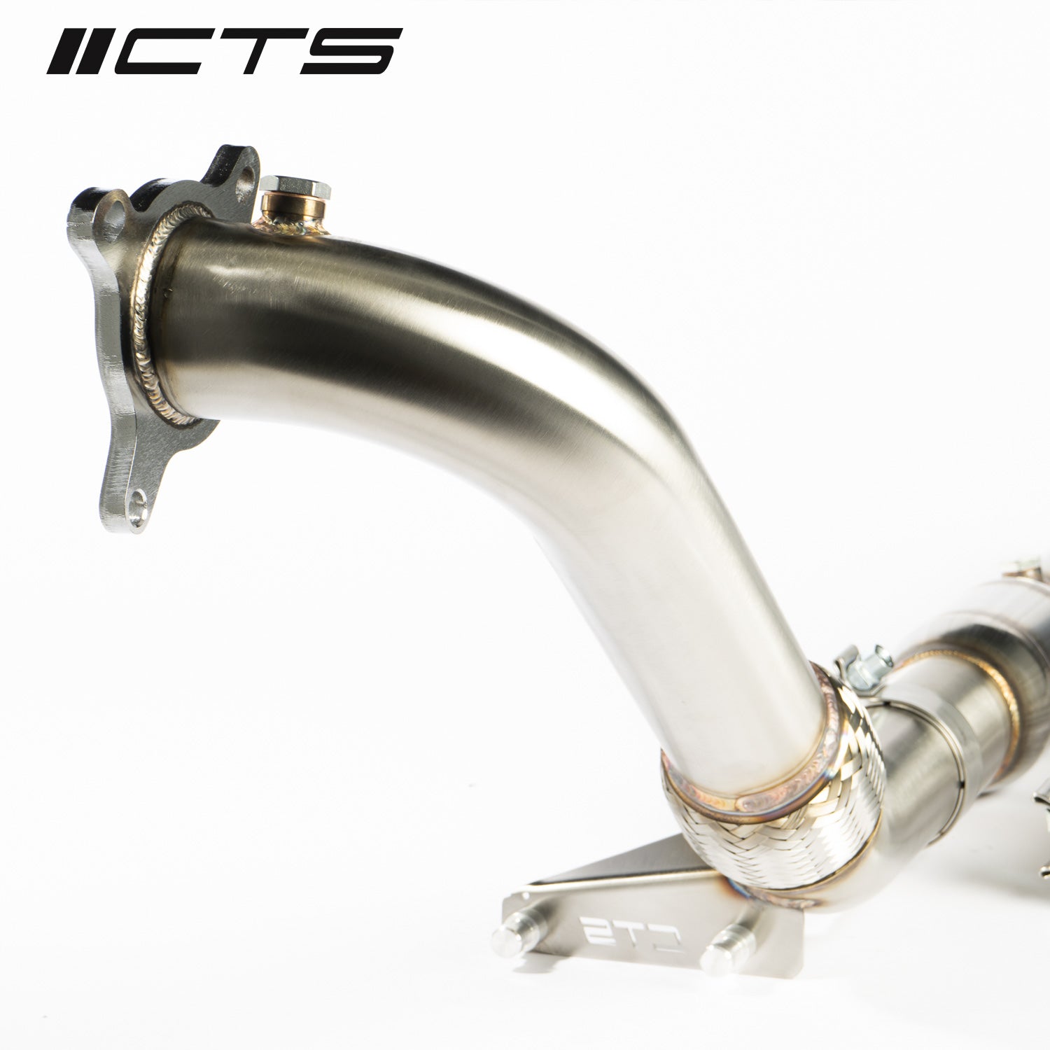 CTS Turbo MK1 VW Tiguan and 8U Audi Q3 1.8T/2.0T High-Flow Cat Downpipe (2009-2017) CTS Turbo EXH-DP-0003-T-CAT